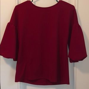 Bell sleeve top